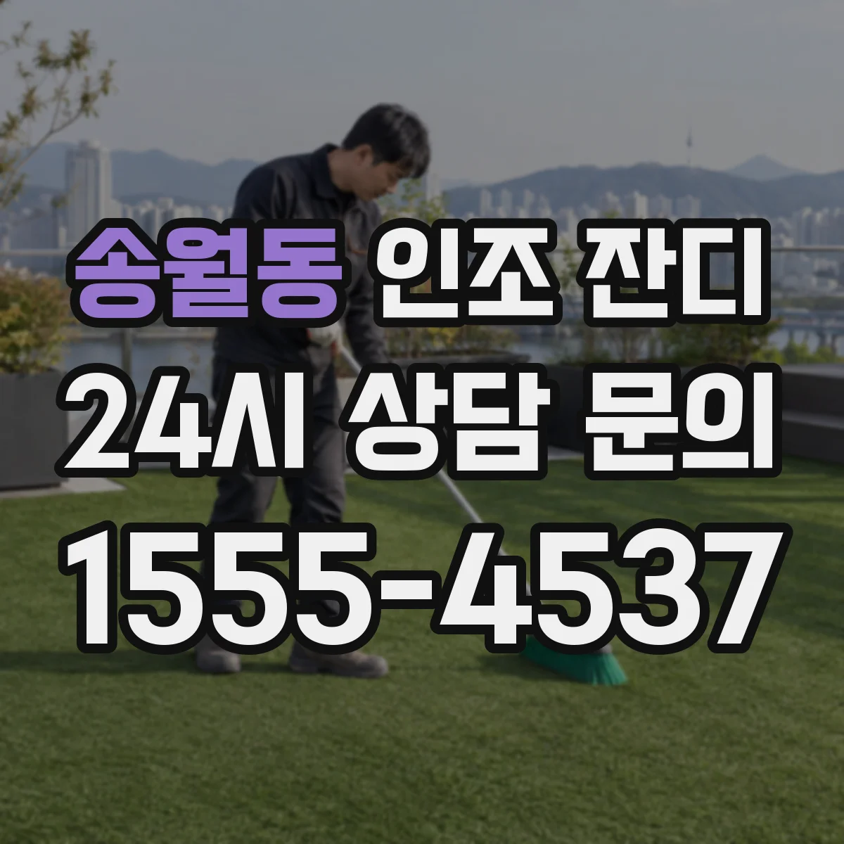 송월동 인조 잔디
