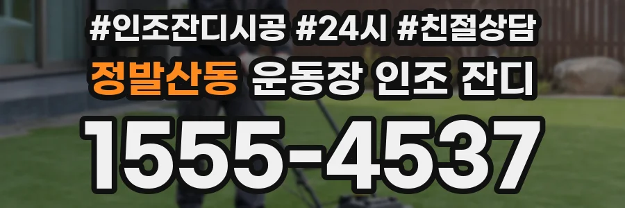 정발산동 운동장 인조 잔디