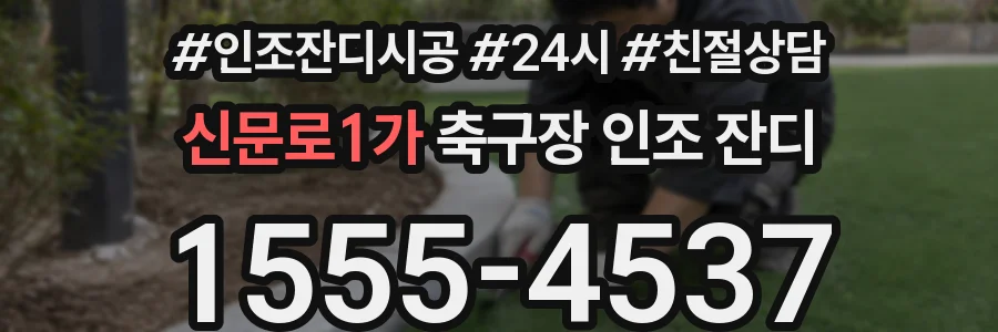 신문로1가 축구장 인조 잔디