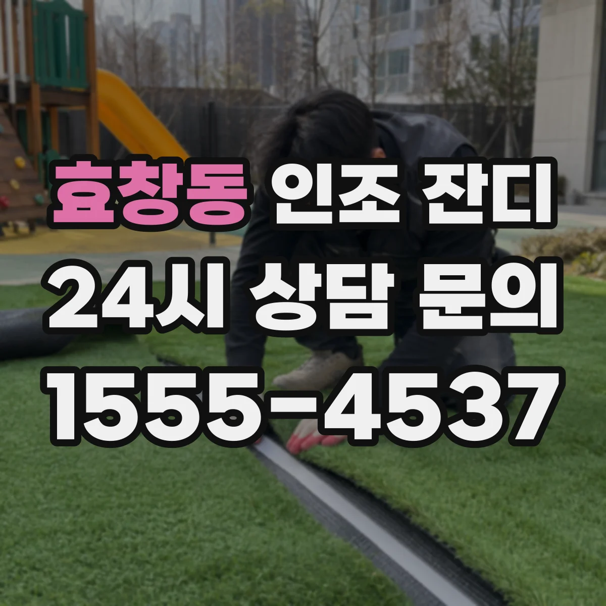 효창동 인조 잔디