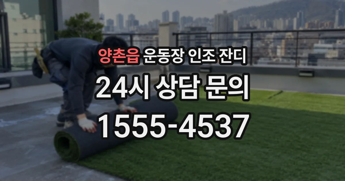양촌읍 운동장 인조 잔디