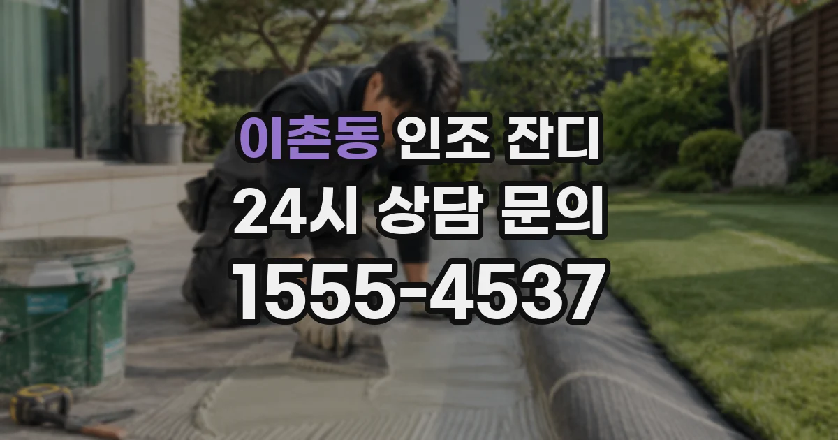 이촌동 인조 잔디