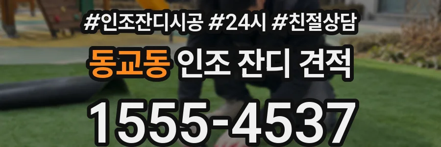 동교동 인조 잔디 견적