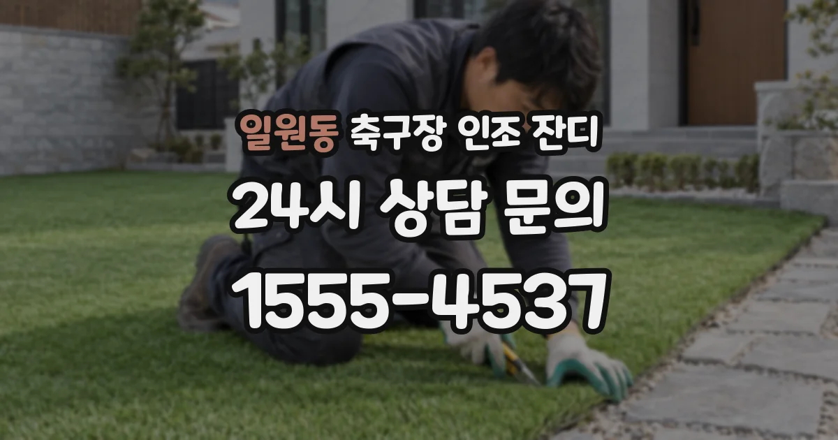 일원동 축구장 인조 잔디