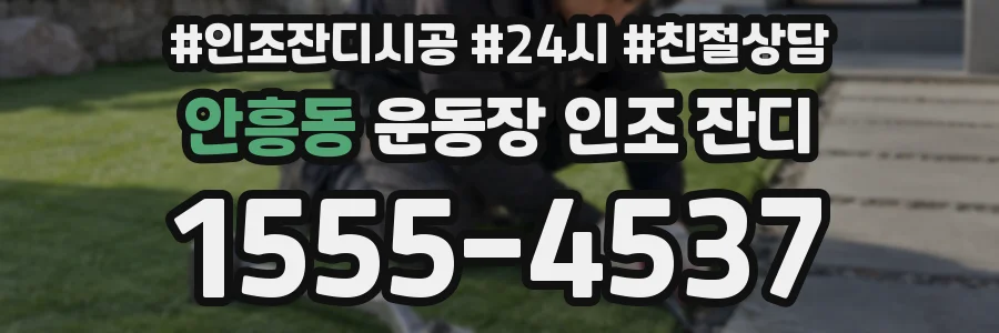 안흥동 운동장 인조 잔디