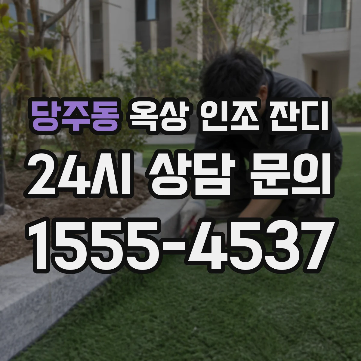 당주동 옥상 인조 잔디