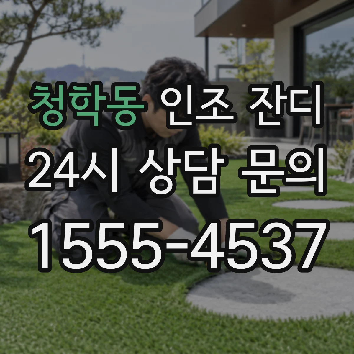 청학동 인조 잔디