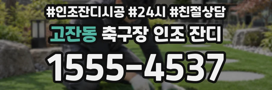 고잔동 축구장 인조 잔디
