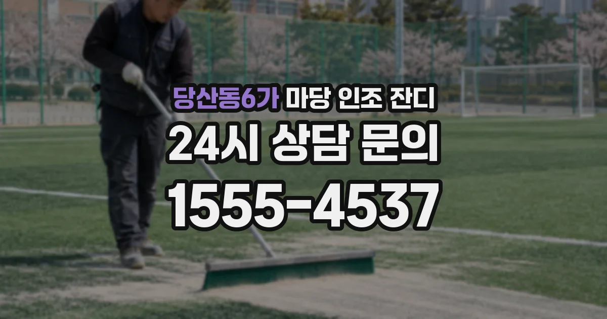 당산동6가 마당 인조 잔디