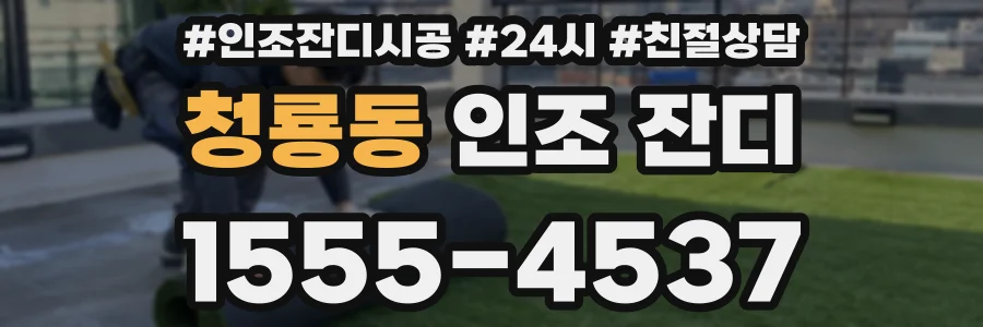 청룡동 인조 잔디