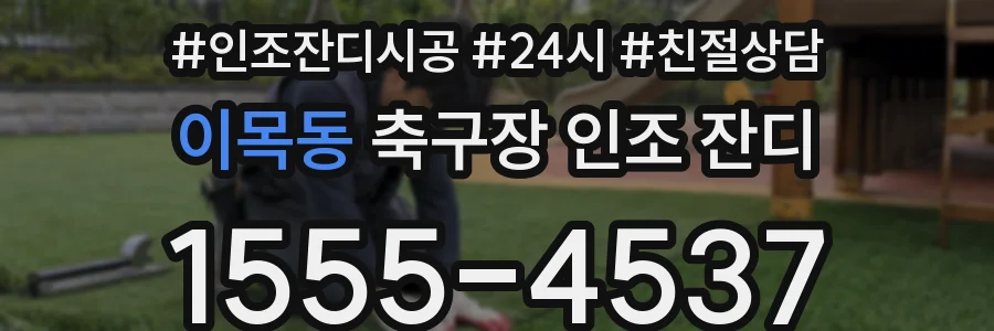 이목동 축구장 인조 잔디