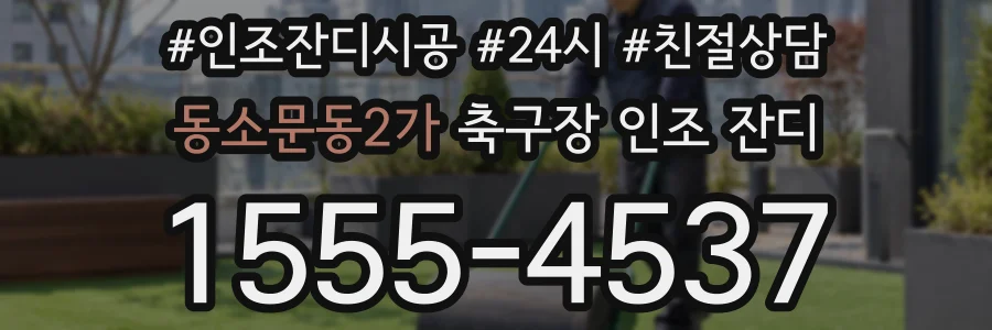 동소문동2가 축구장 인조 잔디