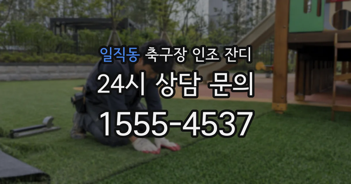 일직동 축구장 인조 잔디