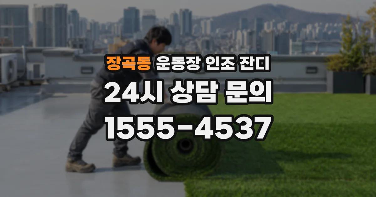 장곡동 운동장 인조 잔디