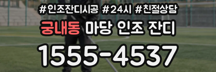 궁내동 마당 인조 잔디