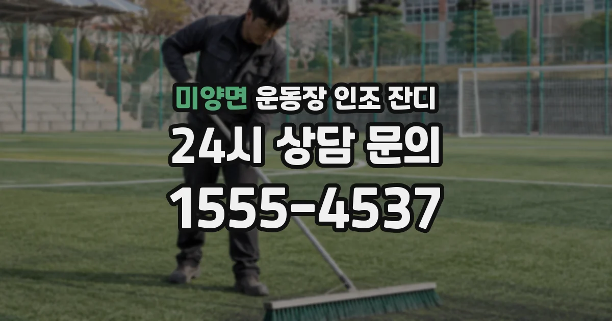 미양면 운동장 인조 잔디