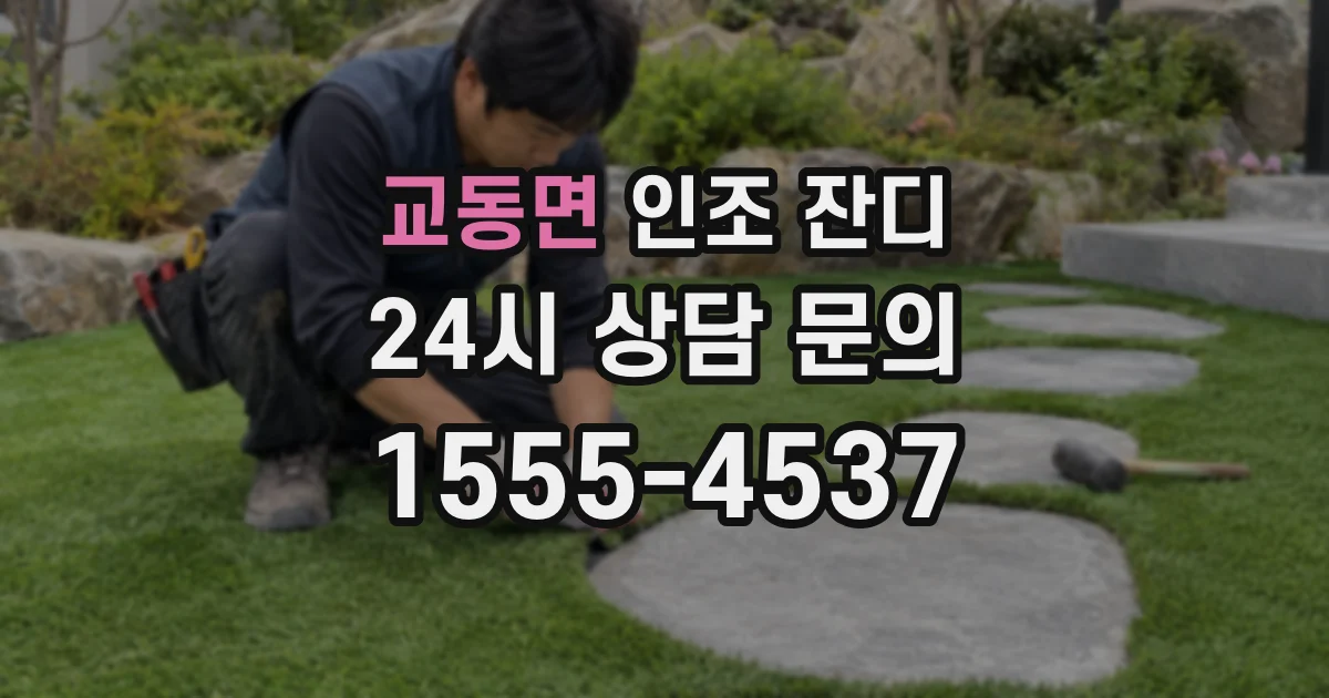 교동면 인조 잔디