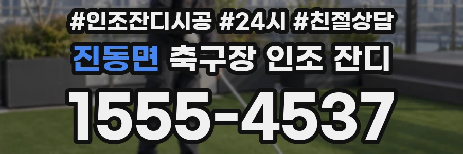 진동면 축구장 인조 잔디