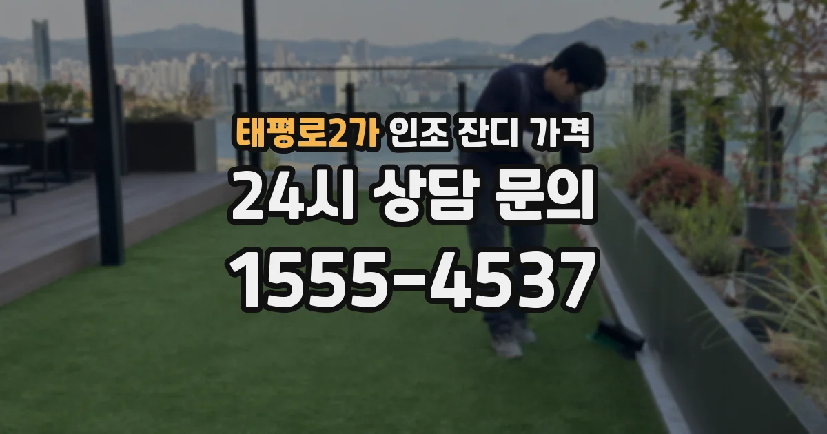 태평로2가 인조 잔디 가격
