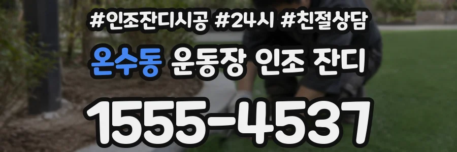 온수동 운동장 인조 잔디