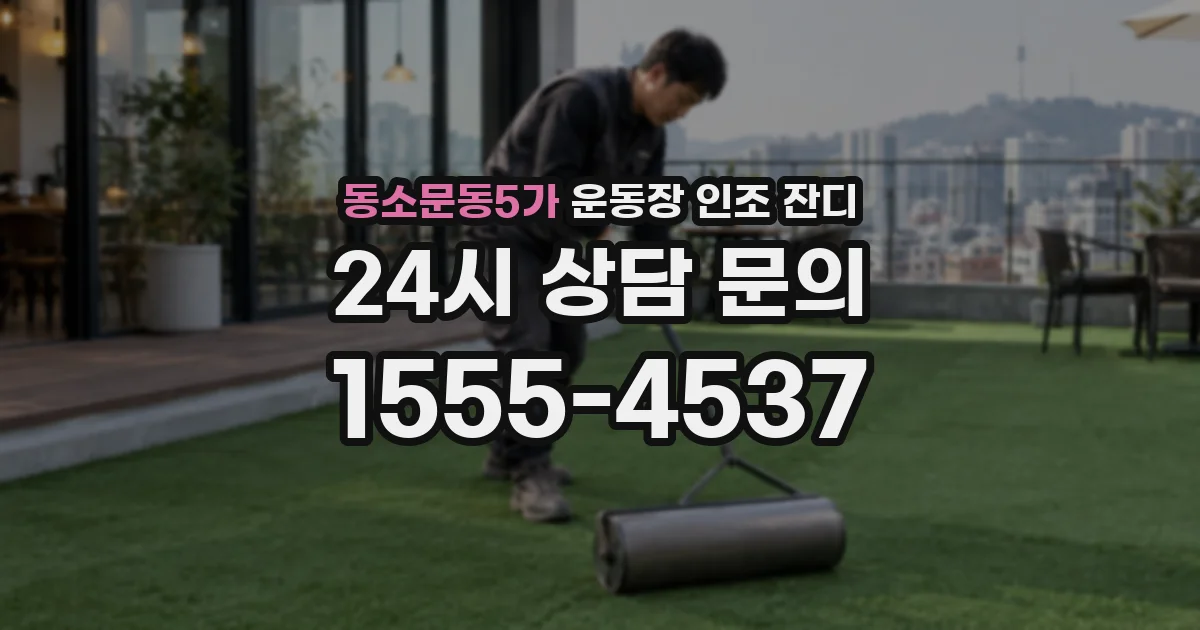 동소문동5가 운동장 인조 잔디
