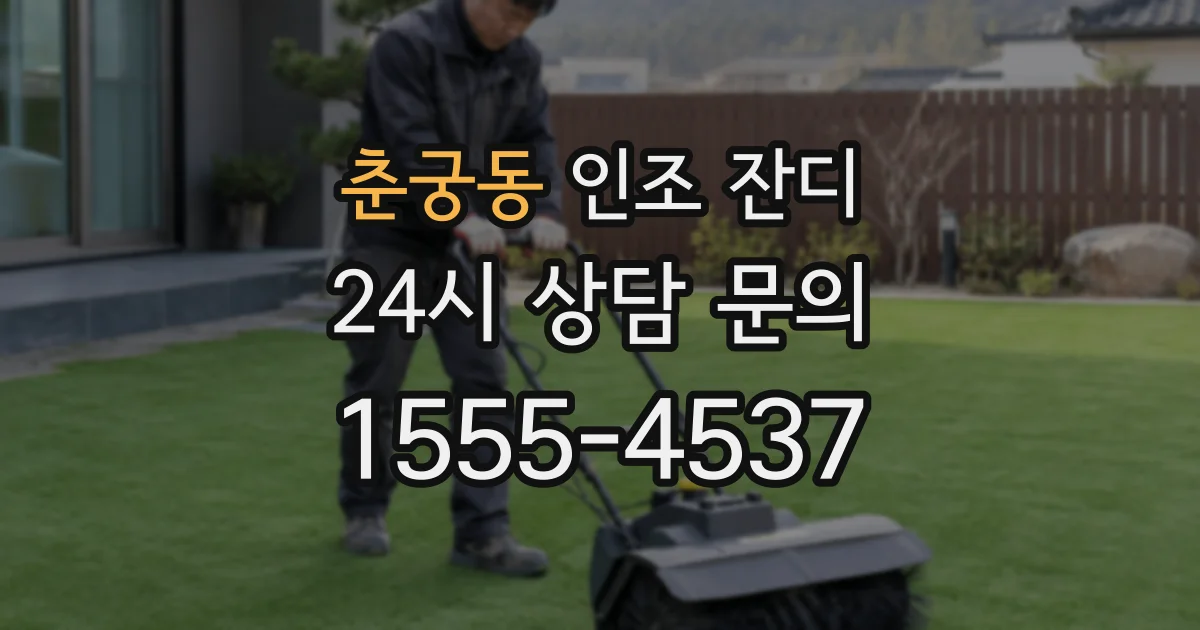 춘궁동 인조 잔디