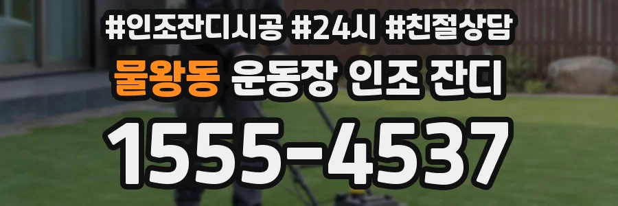 물왕동 운동장 인조 잔디