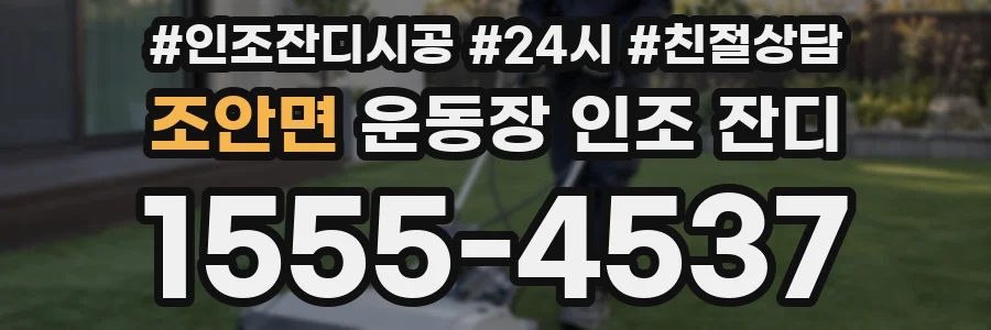 조안면 운동장 인조 잔디