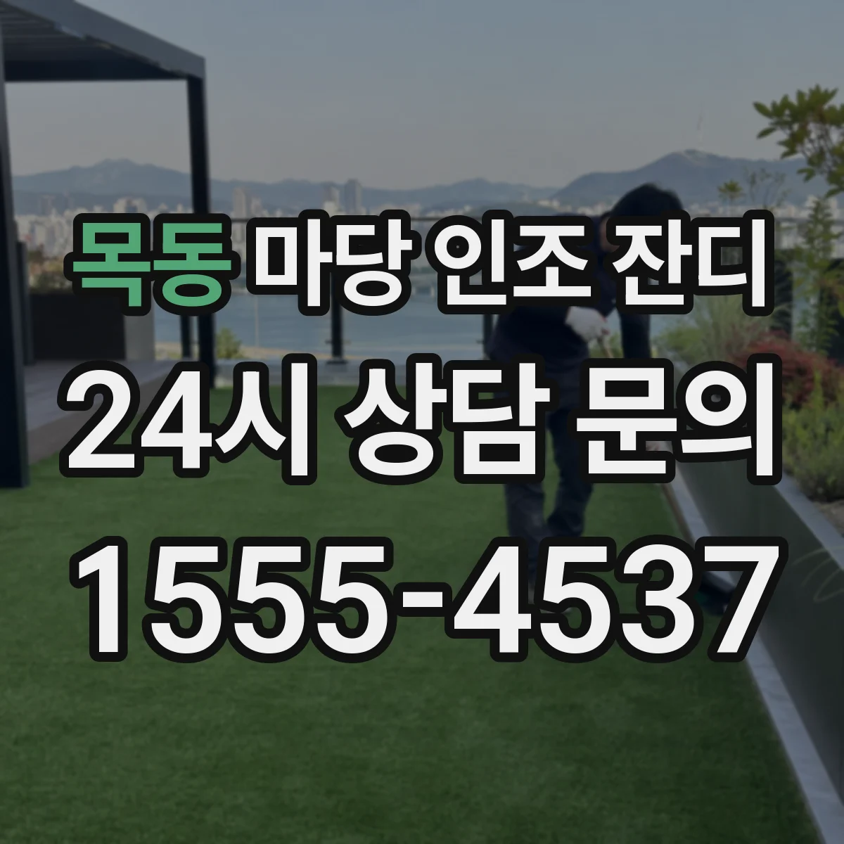 목동 마당 인조 잔디