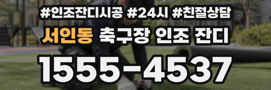 서인동 축구장 인조 잔디