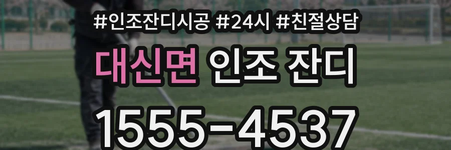 대신면 인조 잔디