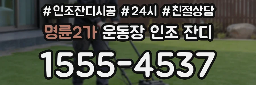 명륜2가 운동장 인조 잔디