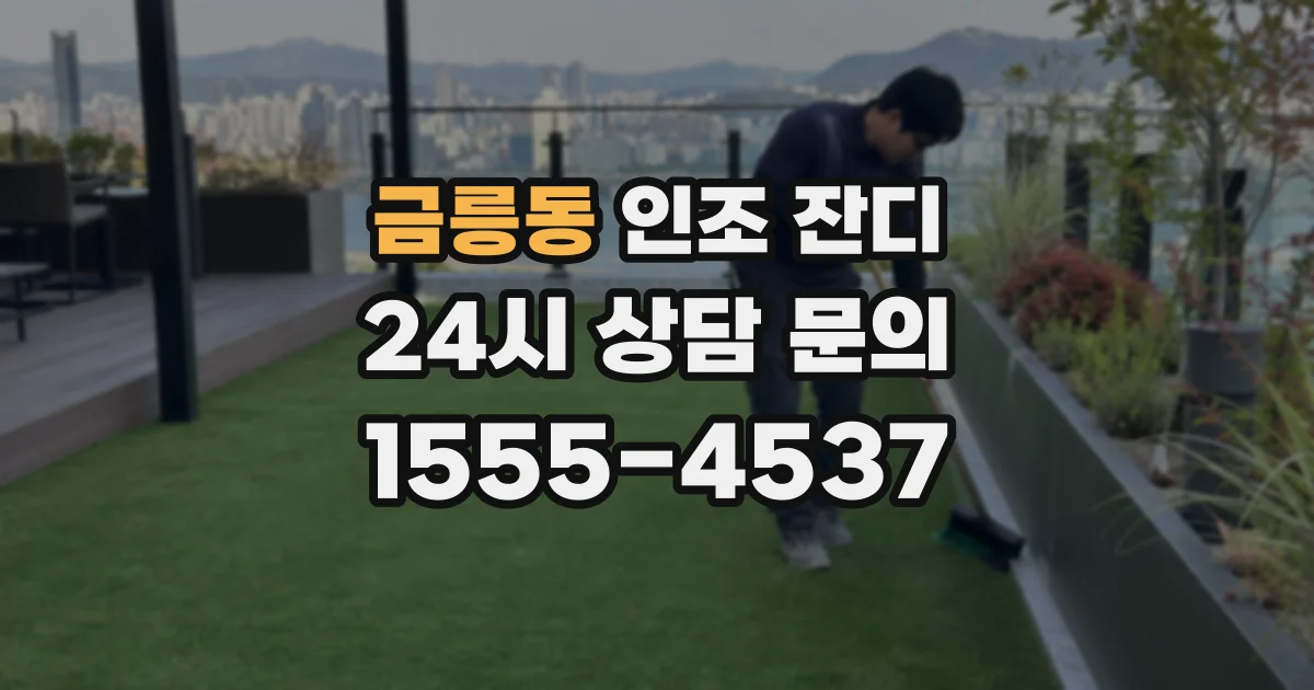 금릉동 인조 잔디