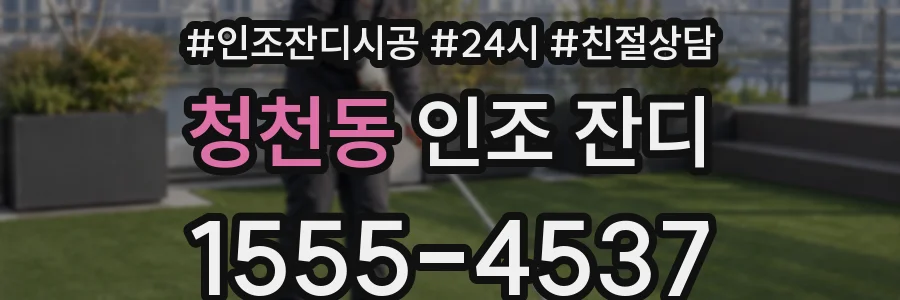 청천동 인조 잔디