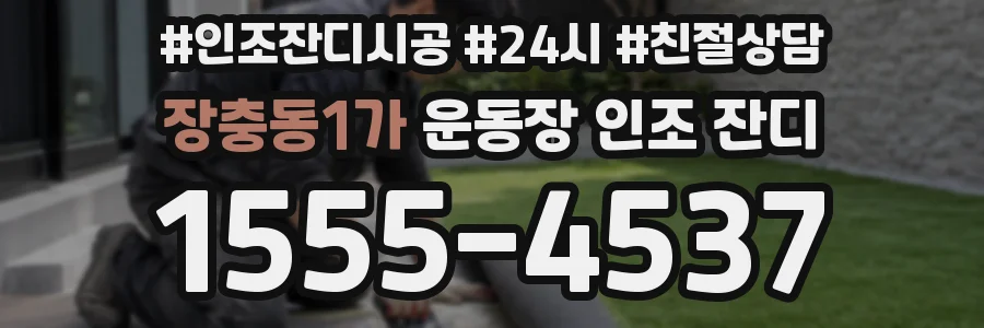 장충동1가 운동장 인조 잔디