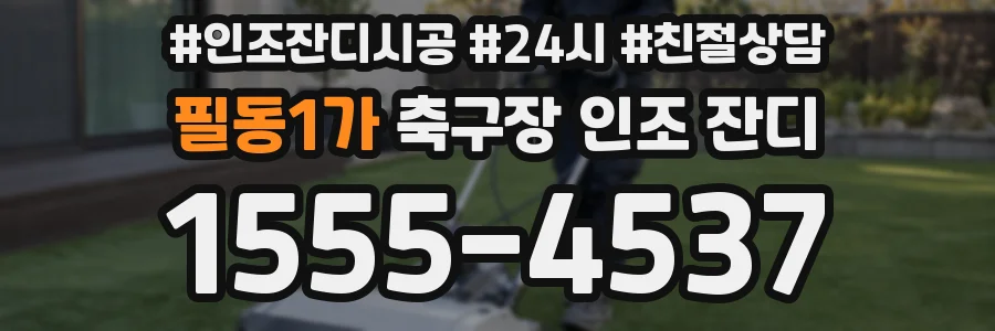 필동1가 축구장 인조 잔디