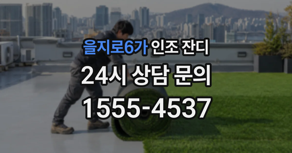 을지로6가 인조 잔디
