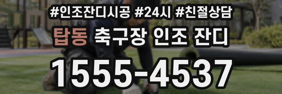 탑동 축구장 인조 잔디