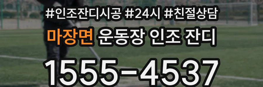 마장면 운동장 인조 잔디