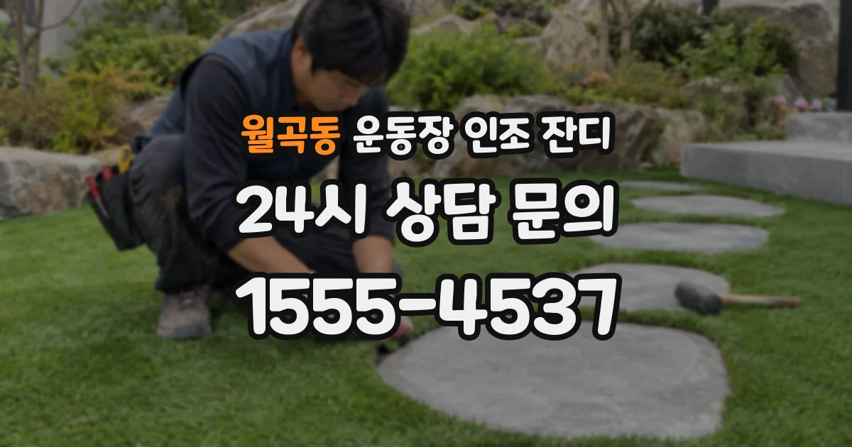 월곡동 운동장 인조 잔디