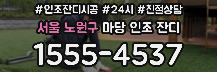서울 노원구 마당 인조 잔디
