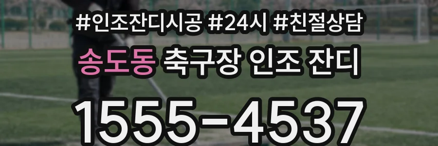 송도동 축구장 인조 잔디
