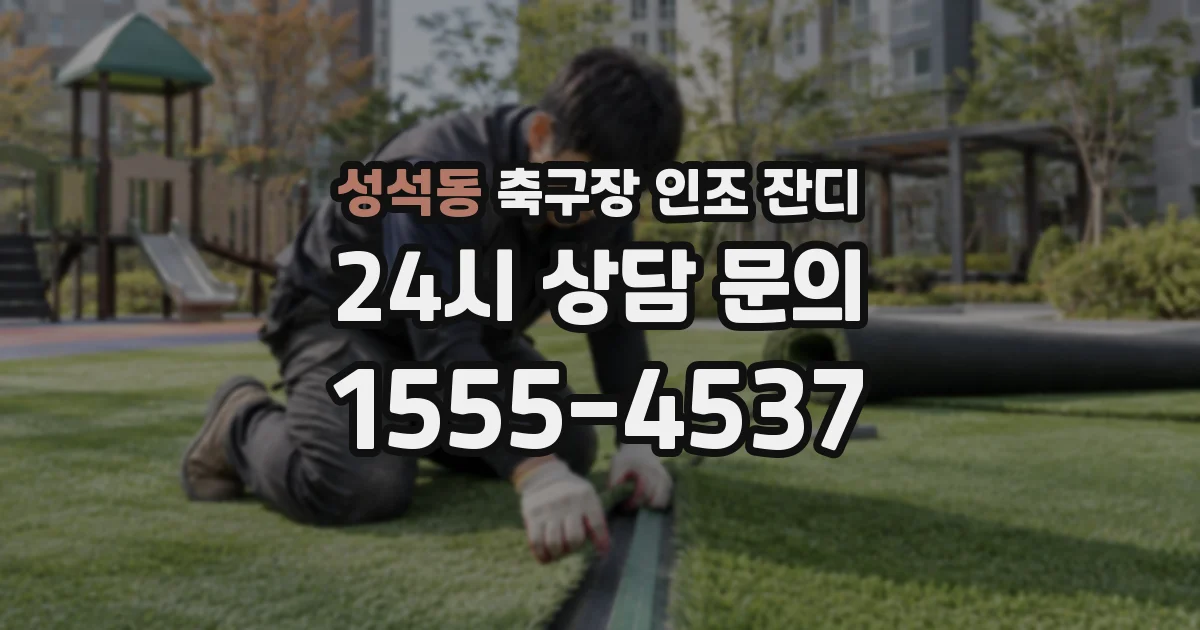 성석동 축구장 인조 잔디