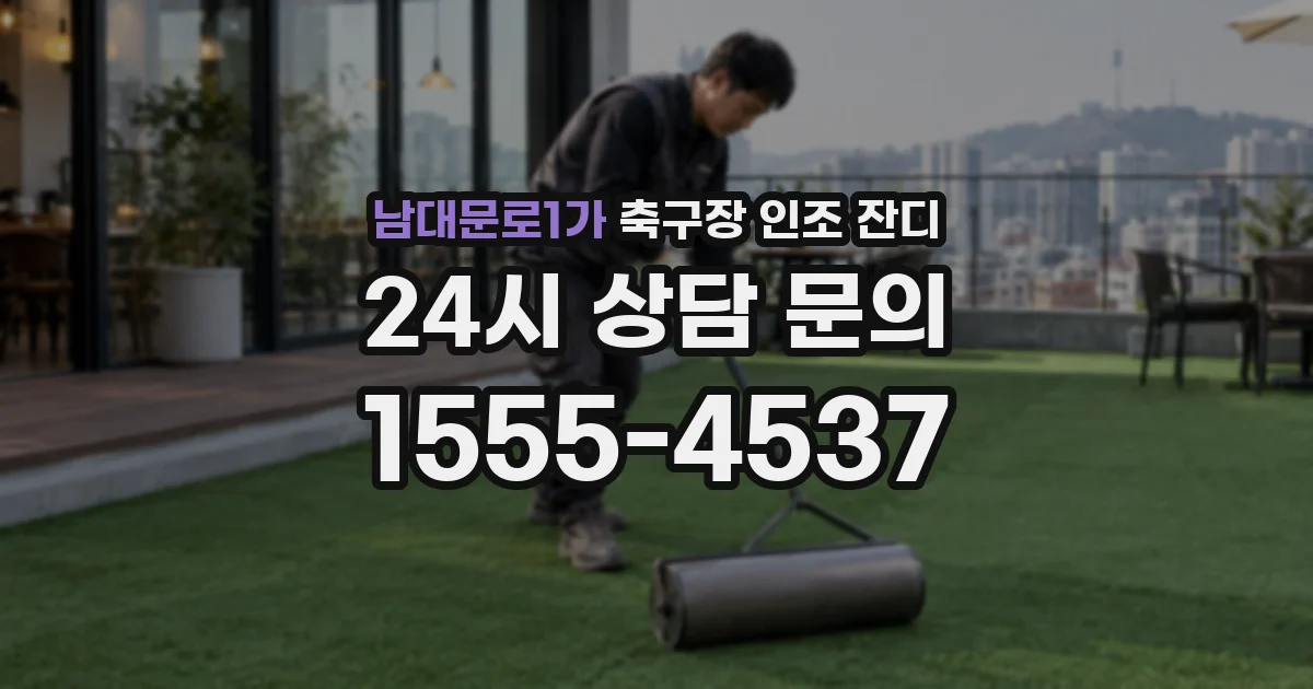 남대문로1가 축구장 인조 잔디