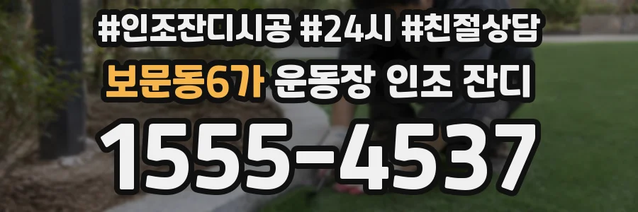 보문동6가 운동장 인조 잔디