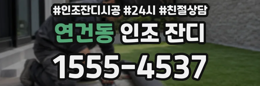 연건동 인조 잔디