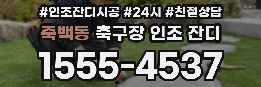 죽백동 축구장 인조 잔디