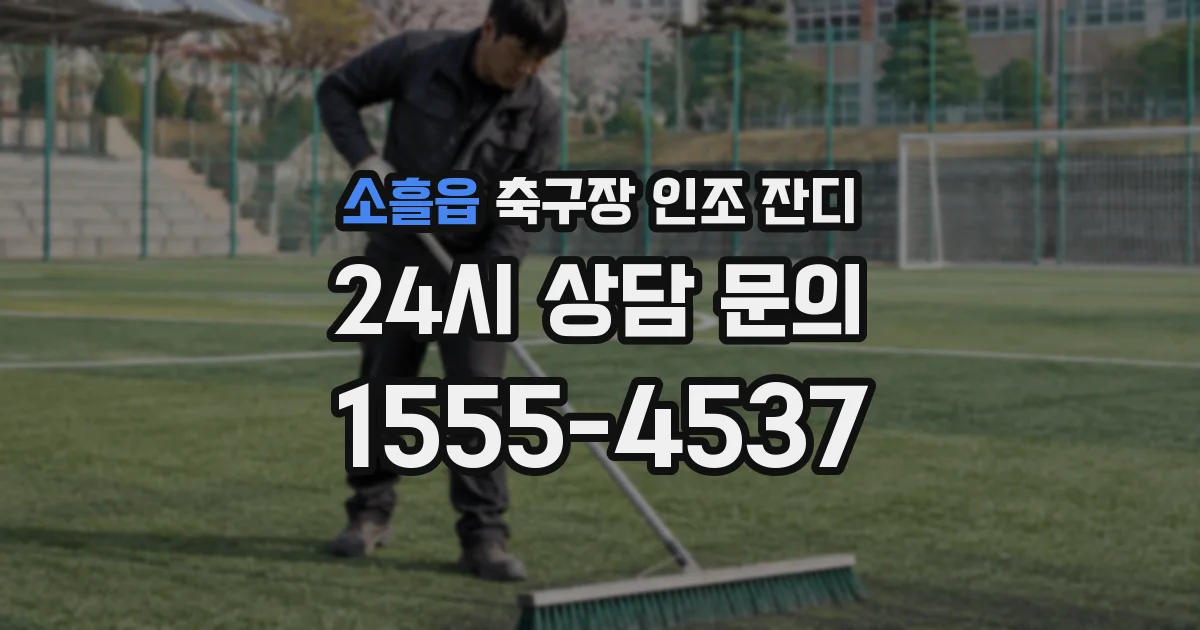 소흘읍 축구장 인조 잔디