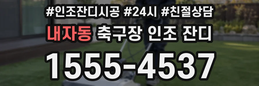 내자동 축구장 인조 잔디
