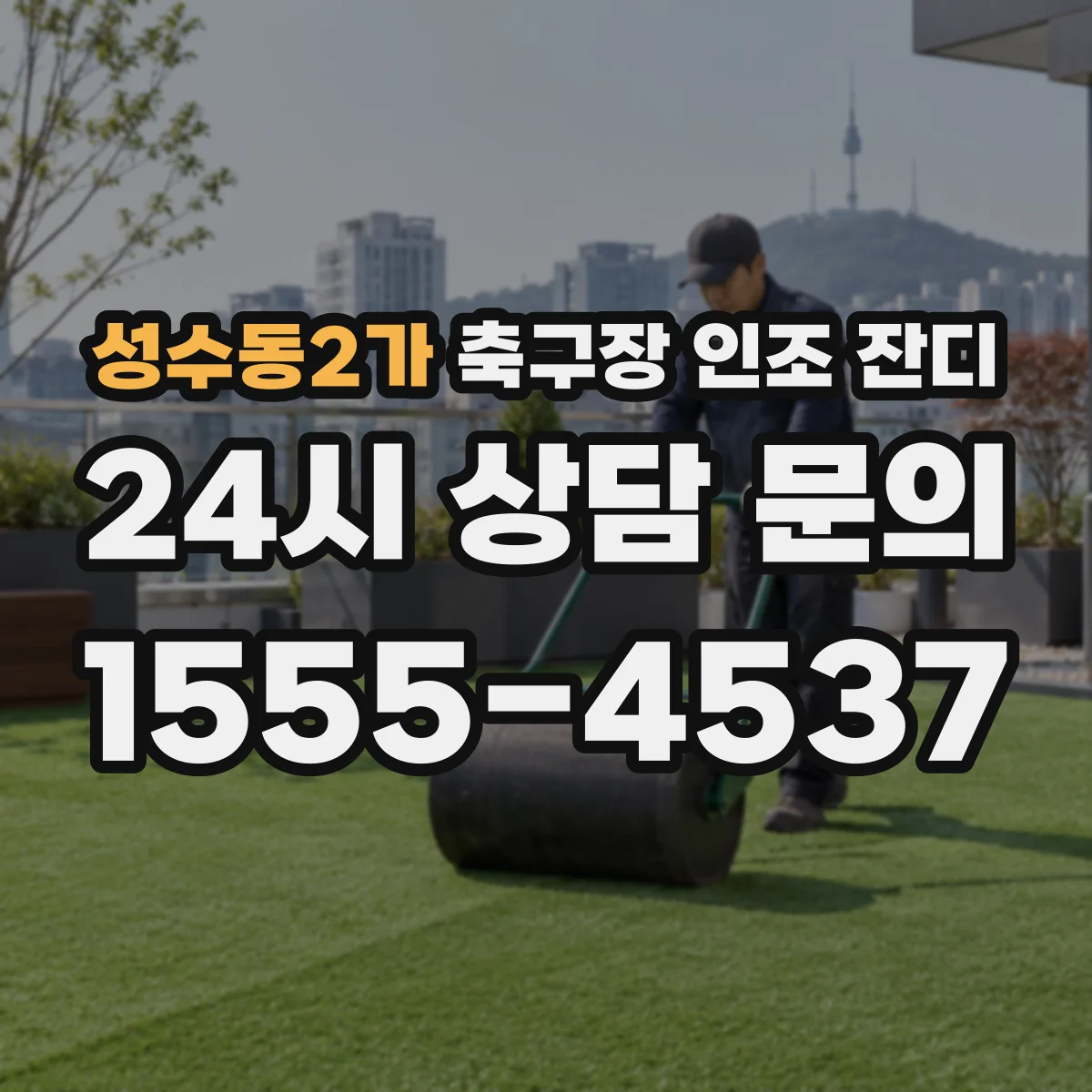 성수동2가 축구장 인조 잔디